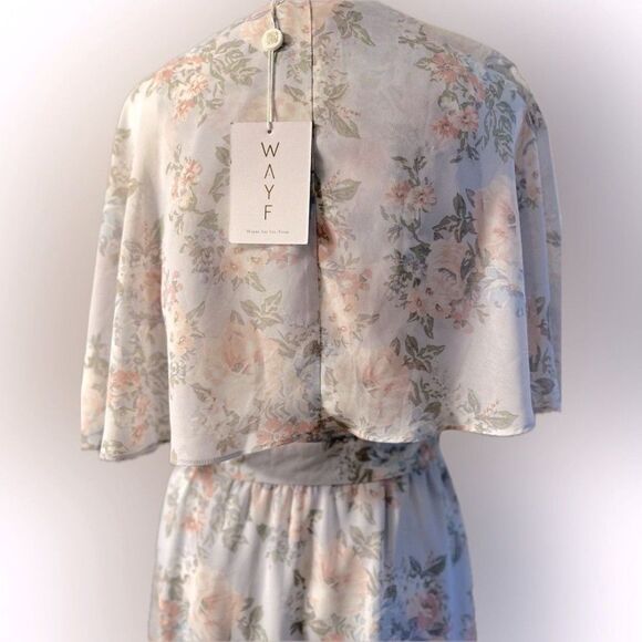 NWT-WAYF Flutter Sleeve Maxi Evening Formal Special events Dress M - Picture 11 of 12